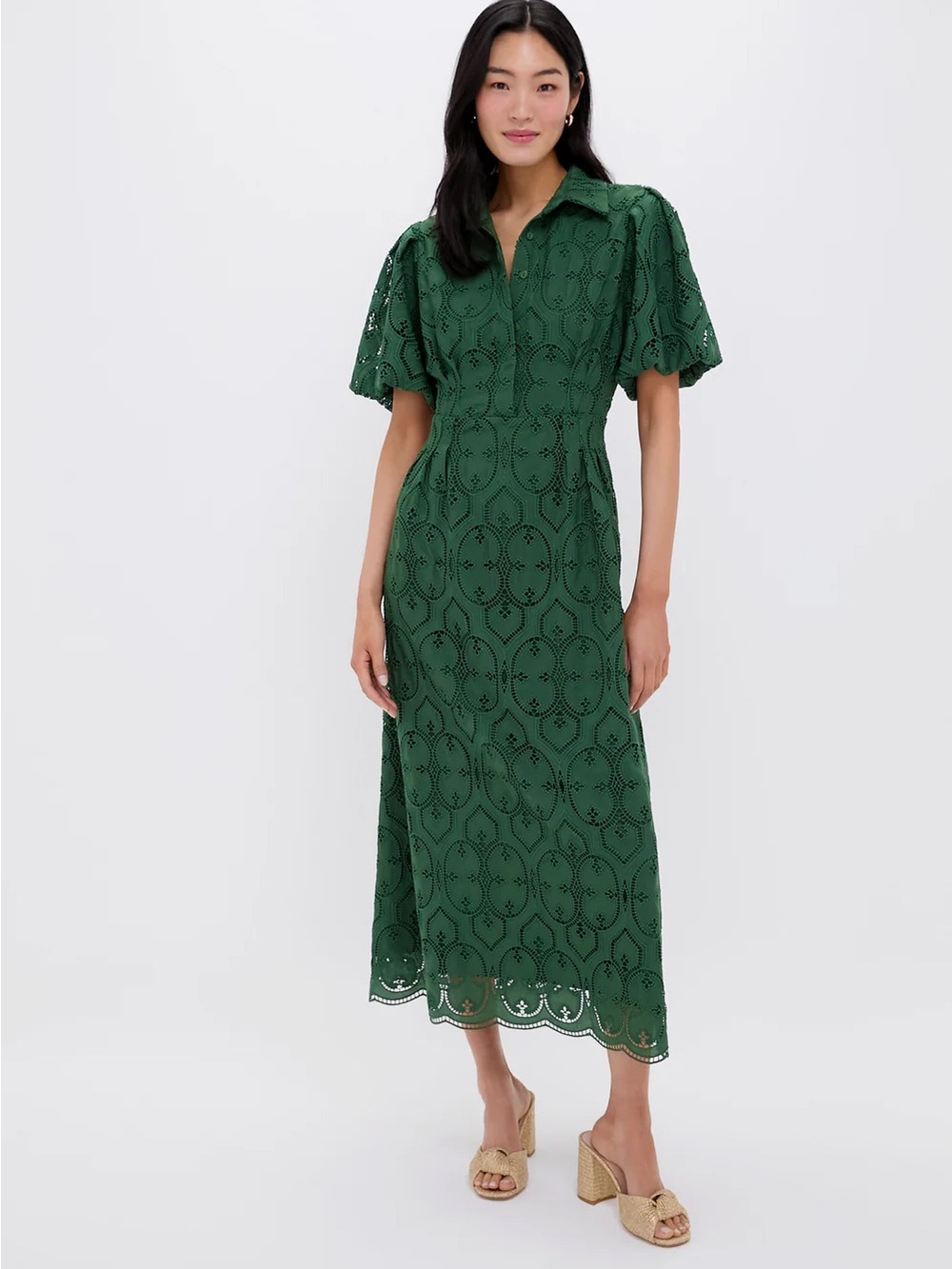 Tuckernuck 
Olive Eyelet Delaney Dress
